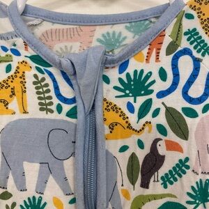 Little Sleepies Jungle Print Kids Pajamas - Blue, Green, Yellow